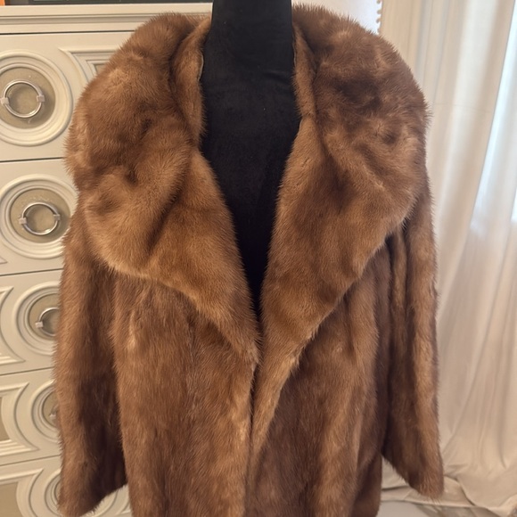 Vintage Mink Ruffled Collar, Sz L - Picture 4 of 14